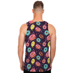 Sprinkles Donut Pattern Print Men's Tank Top