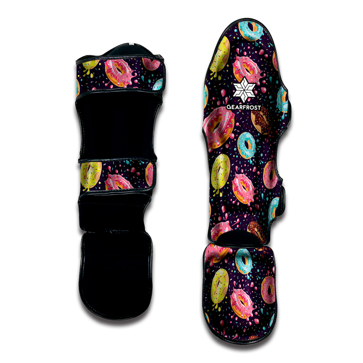 Sprinkles Donut Pattern Print Muay Thai Shin Guard