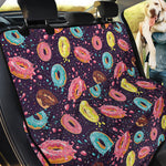 Sprinkles Donut Pattern Print Pet Car Back Seat Cover