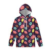 Sprinkles Donut Pattern Print Pullover Hoodie