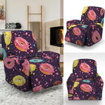 Sprinkles Donut Pattern Print Recliner Slipcover