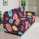 Sprinkles Donut Pattern Print Sofa Cover