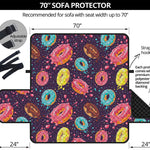 Sprinkles Donut Pattern Print Sofa Protector