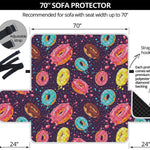 Sprinkles Donut Pattern Print Sofa Protector