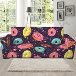 Sprinkles Donut Pattern Print Sofa Slipcover