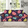 Sprinkles Donut Pattern Print Sofa Slipcover