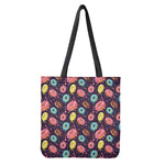 Sprinkles Donut Pattern Print Tote Bag
