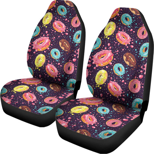 Sprinkles Donut Pattern Print Universal Fit Car Seat Covers