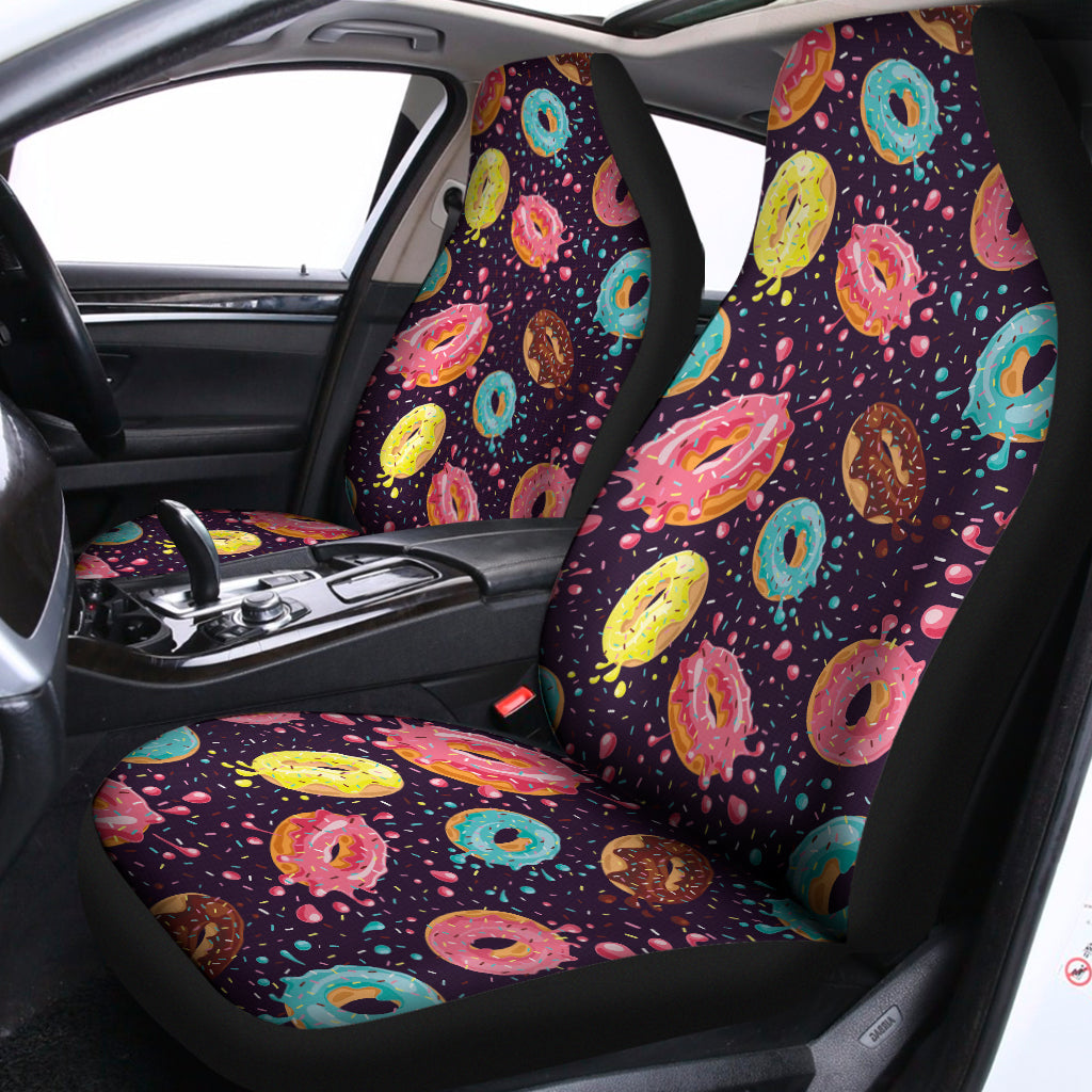 Sprinkles Donut Pattern Print Universal Fit Car Seat Covers