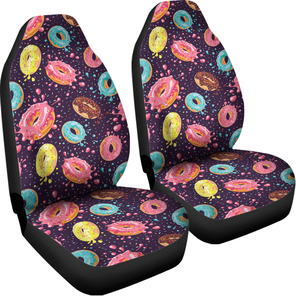 Sprinkles Donut Pattern Print Universal Fit Car Seat Covers
