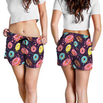 Sprinkles Donut Pattern Print Women's Shorts