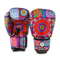 Square Bohemian Mandala Patchwork Print Boxing Gloves