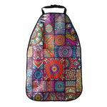 Square Bohemian Mandala Patchwork Print Car Seat Organizers