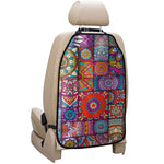 Square Bohemian Mandala Patchwork Print Car Seat Organizers