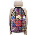 Square Bohemian Mandala Patchwork Print Car Seat Organizers