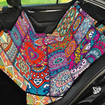 Square Bohemian Mandala Patchwork Print Pet Car Back Seat Cover