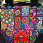 Square Bohemian Mandala Patchwork Print Pet Car Back Seat Cover