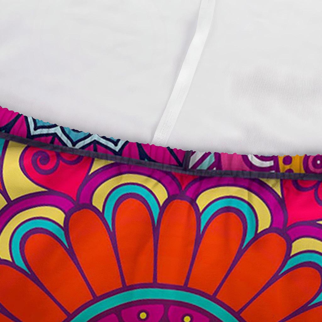 Square Bohemian Mandala Patchwork Print Sofa Cover