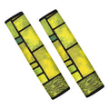 Square Stained Glass Mosaic Print Car Seat Belt Covers