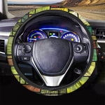 Square Stained Glass Mosaic Print Car Steering Wheel Cover