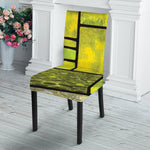 Square Stained Glass Mosaic Print Dining Chair Slipcover