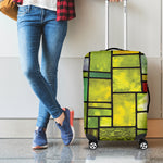 Square Stained Glass Mosaic Print Luggage Cover