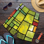Square Stained Glass Mosaic Print Men's Shorts