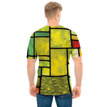 Square Stained Glass Mosaic Print Men's T-Shirt