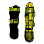 Square Stained Glass Mosaic Print Muay Thai Shin Guard