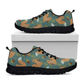 Squirrel Knitted Pattern Print Black Running Shoes