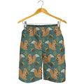 Squirrel Knitted Pattern Print Men's Shorts