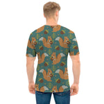 Squirrel Knitted Pattern Print Men's T-Shirt