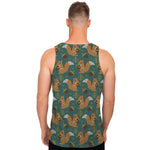 Squirrel Knitted Pattern Print Men's Tank Top