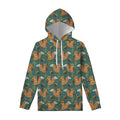 Squirrel Knitted Pattern Print Pullover Hoodie