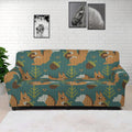 Squirrel Knitted Pattern Print Sofa Cover