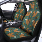 Squirrel Knitted Pattern Print Universal Fit Car Seat Covers