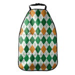 St Patrick's Day Argyle Pattern Print Car Seat Organizers