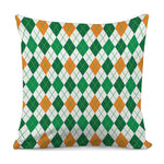 St Patrick's Day Argyle Pattern Print Pillow Cover