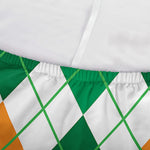 St Patrick's Day Argyle Pattern Print Sofa Cover