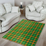 St. Patrick's Day Buffalo Check Print Area Rug