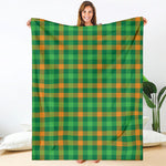 St. Patrick's Day Buffalo Check Print Blanket