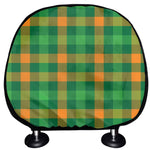 St. Patrick's Day Buffalo Check Print Car Headrest Covers