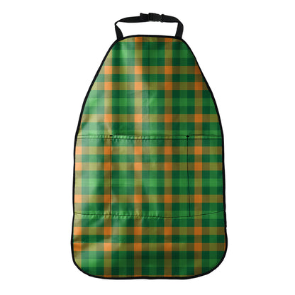St. Patrick's Day Buffalo Check Print Car Seat Organizers