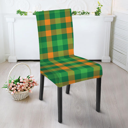 St. Patrick's Day Buffalo Check Print Dining Chair Slipcover