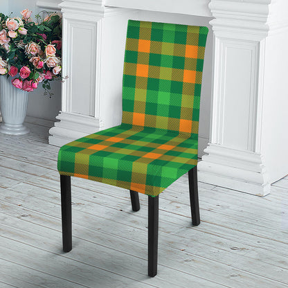 St. Patrick's Day Buffalo Check Print Dining Chair Slipcover