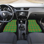 St. Patrick's Day Buffalo Check Print Front Car Floor Mats