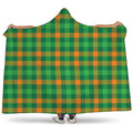 St. Patrick's Day Buffalo Check Print Hooded Blanket