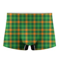 St. Patrick's Day Buffalo Check Print Men's Boxer Briefs
