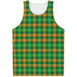 St. Patrick's Day Buffalo Check Print Men's Tank Top