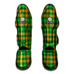 St. Patrick's Day Buffalo Check Print Muay Thai Shin Guard